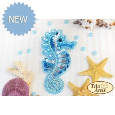 Bead Art Brooch Kit - Turquoise Seahorse Bead Art Brooch Kit - Turquoise Seahorse